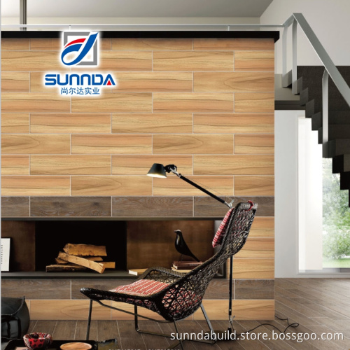best quality colors non-skidding matte finished ceramic wooden pattern floor tiles